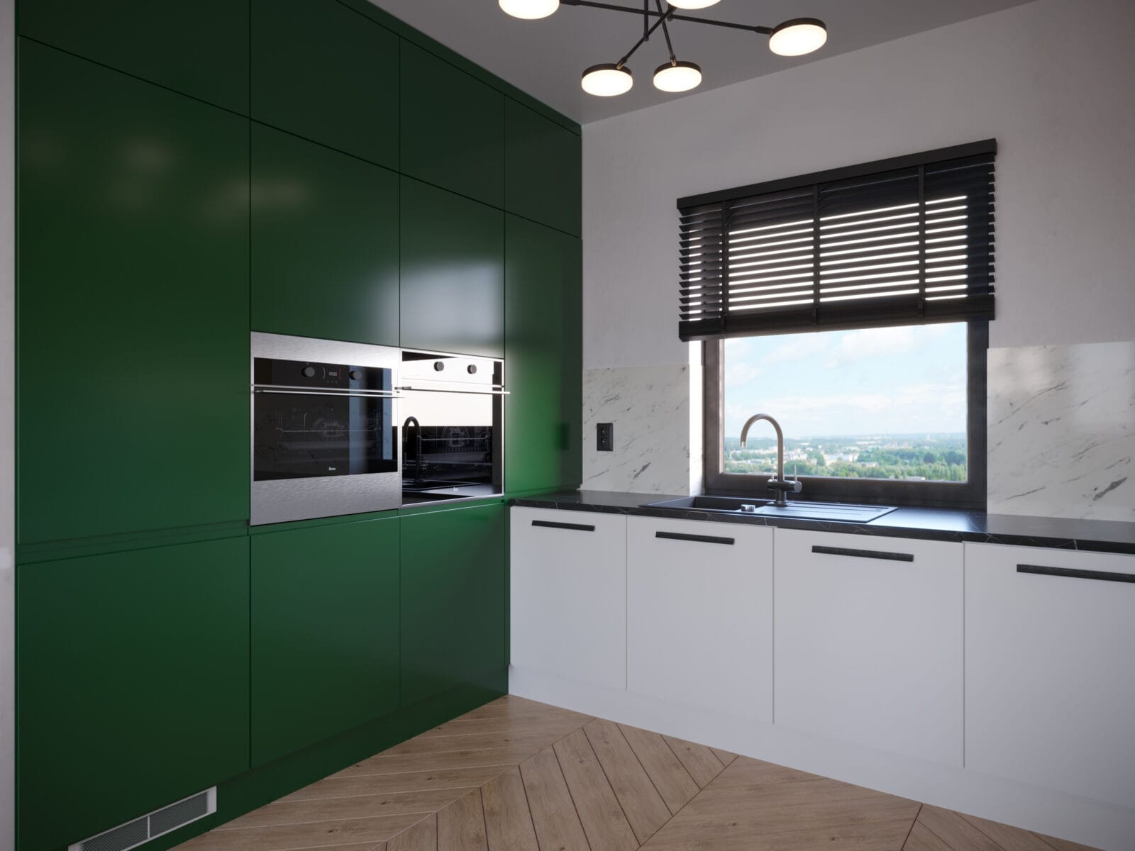 Kuchnia w stylu Hygge - szara