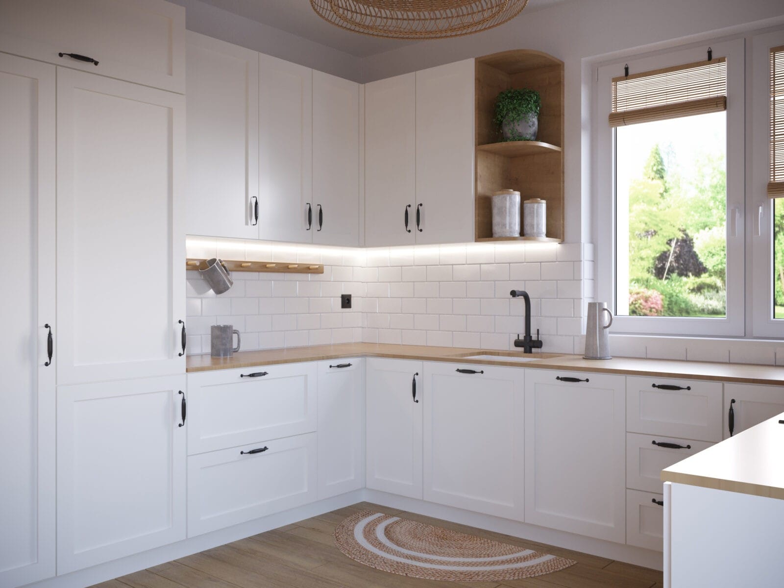 Kuchnia w stylu Hygge - szara